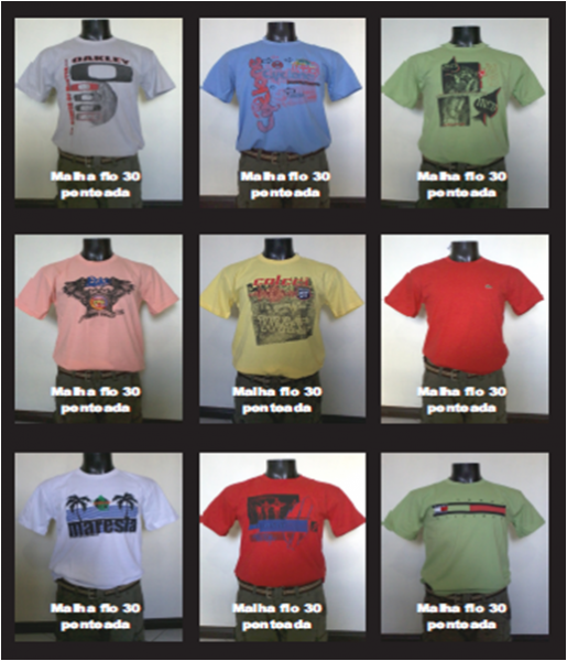 CAMISA EM MALHA PENTEADA